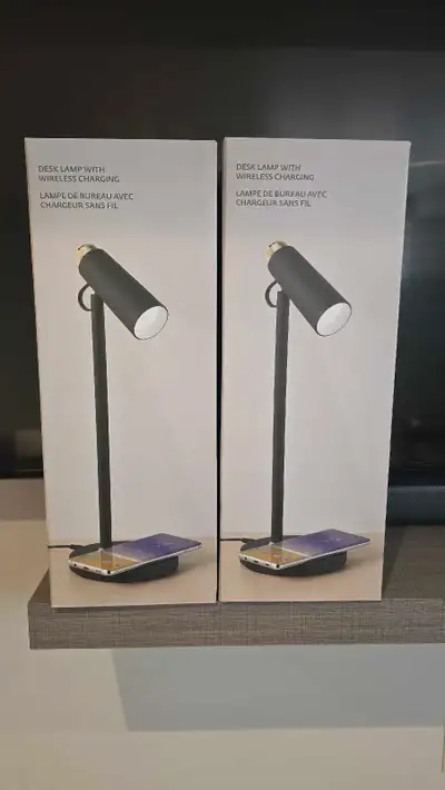 Desk Lamp with Wireless Charging - Set of 2, View more