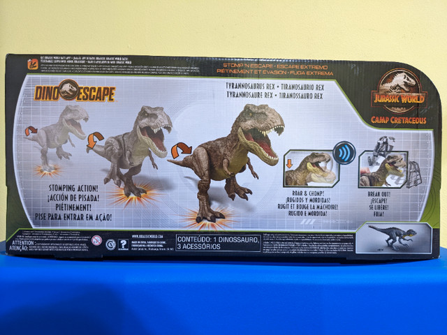 Jurassic World Camp Cretaceous Stomp 'n Escape Tyrannosaurus Rex in Toys & Games in Oshawa / Durham Region - Image 2