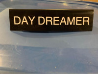 Plastic desk sign-Daydreamer