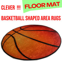 basketball shaped rugs, basketball mats, area mats  basketball