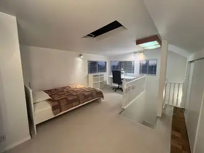 This beautiful private room with private bath is clean, quiet and a peaceful paradise for those sear...