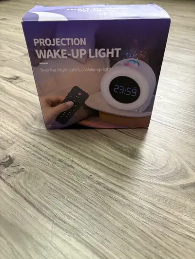 Projection wake up light alarm clock réveil starry night light , View more