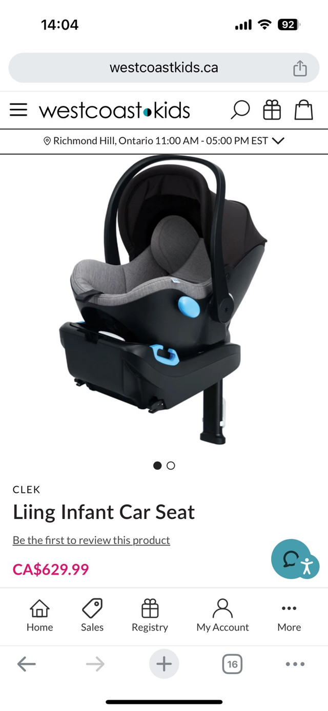 Clek Car seat  in Strollers, Carriers & Car Seats in Markham / York Region - Image 2