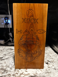 Custom Xbox halo wood burning 