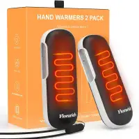 2-PK RECHARGEABLE HAND WARMERS/POWER BANKS