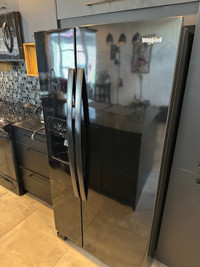 Refrigerator & Freezer Whirlpool Black