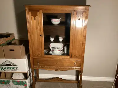 Antique China cabinet and Hutch, View more
