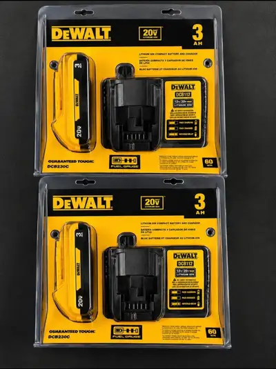 DEWALT Batteries + Charger, View more