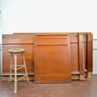 Antique Oak Bar Front Panels