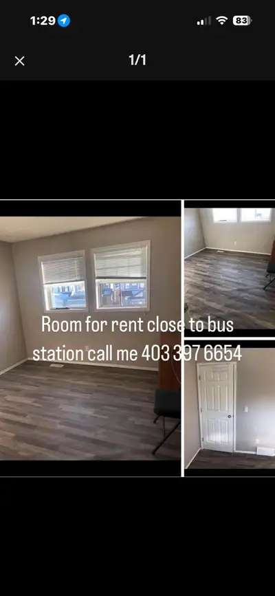 Room For Rent close to Bus And sea train station if you have any questions just call me or text me 4...