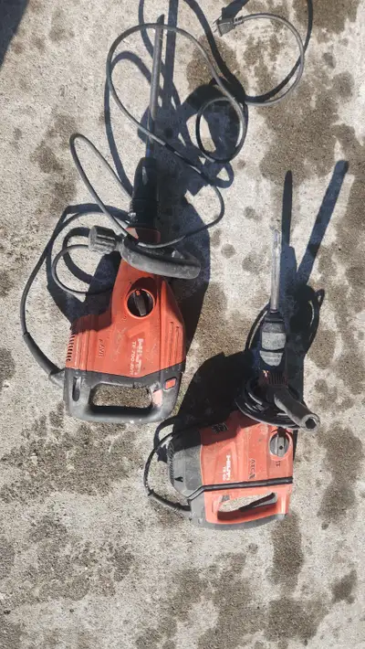 2 hilti te 60 hammer drills bit snd chissells 695 $$each, View more