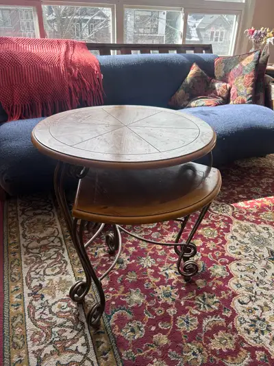 Nesting Table Set of 2 – Wood & Metal, View more