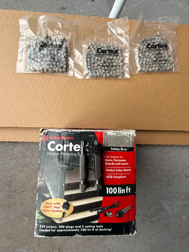 Cortex Screws, Plugs, Bits62864743907075121