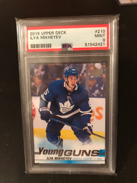Ilya Mikheyev Young Guns Rookie Hockey Card Canucks Leafs PSA 9