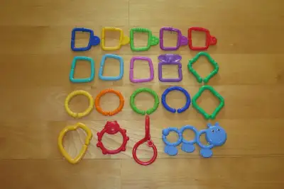 Anneaux pour attacher les jouets de bébé, View more