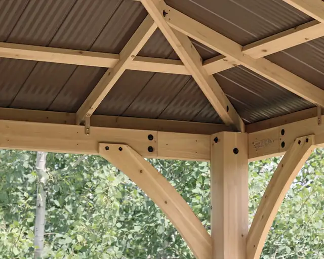 BRAND NEW IN BOX 12’ x 12’ YARDISTRY MERIDIAN GAZEBO $3200 in Patio & Garden Furniture in Windsor Region - Image 5