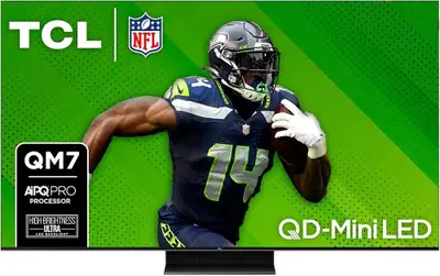 TCL 55-Inch QM7 QLED 4K Smart QD-Mini LED TV with Google TV (55Q, View more
