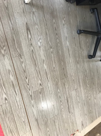 White wood flooring