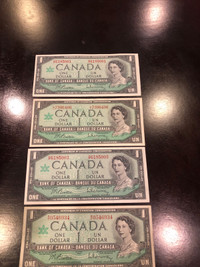 1967 Canadian Bills $1