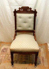 Antique Eastlake Victorian Parlor Chair