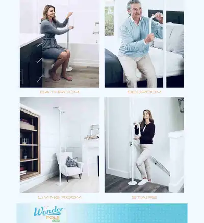Security Pole, Floor to Ceiling Transfer Pole,  Grab Bar,, View more