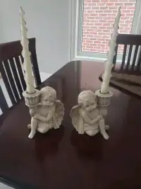 Angel candle holders