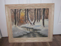 framed oil painting by Chad 1960