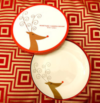 New Reindeer Dessert Plates