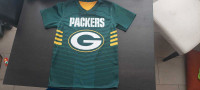 Licensed reversible Green Bay Packers NFL flag football jersey
