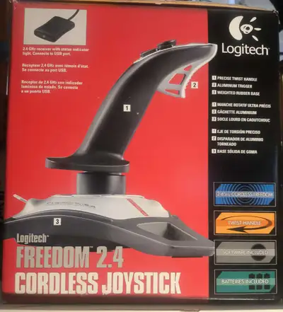 New in box Logitech Freedom Joystick, I have more joysticks here, View more