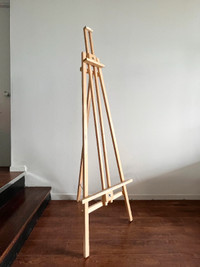 Used Wooden Easel  (Pine Studio Easel) for Sale