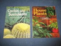 CACTUS & SUCCULENTS/HOUSE PLANTS-2 VINTAGE SUNSET BOOKS-1970S
