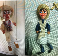 Marionette Mexican Puppet 1960's and his Friend