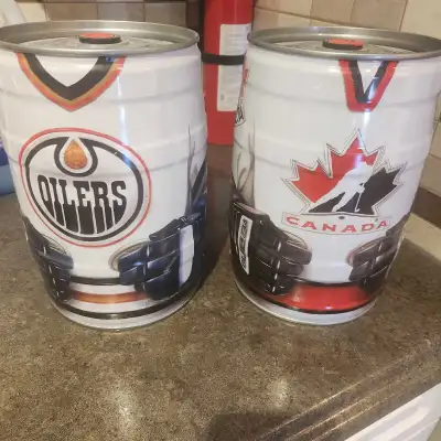 Oilers and Team Canada Molson Bubba Kegs, View more