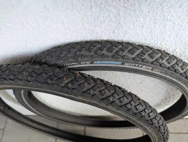Schwalbe studded Marathon Winter tires - 26" x 1.75" in Frames & Parts in City of Montréal - Image 5