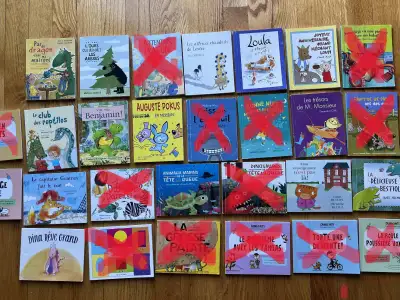 MINI LIVRE ENFANT 2 photos (2$ ch/ 45$ le lot de 30 livres), View more