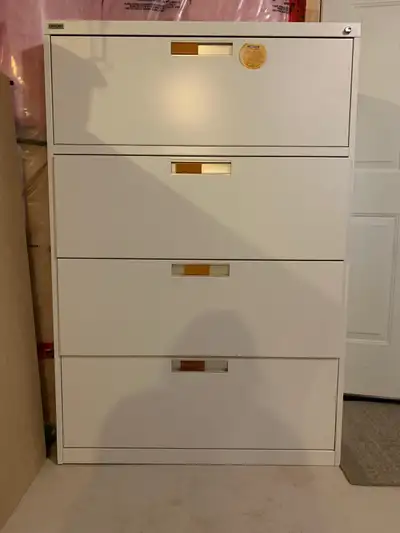 4 Drawer Metal Lateral Filing Cabinet - White, View more