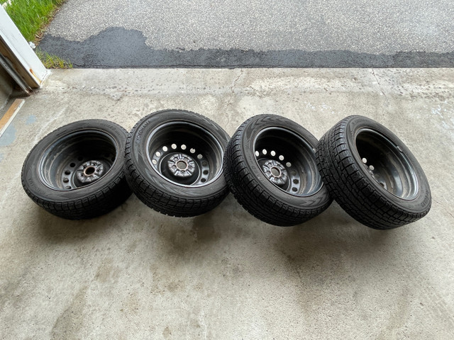Yokohama 16" Winter Tires x4 w Rims (ice Guard iG53 205/55R16) in Tires & Rims in Markham / York Region - Image 2