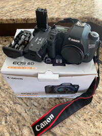 Canon eos 6d + Canon battery grip BG-E13 with two adapters