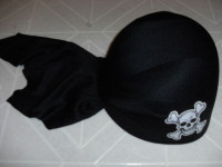 Pirate Hat (Black) NEW - one size fits all. NEW
