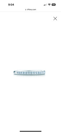 Tiffany wedding band ring - MUST GO by May 4