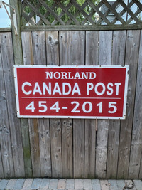 VINTAGE NORLAND CANADA POST SIGN $125