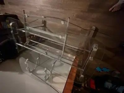 glass computer desk , View more