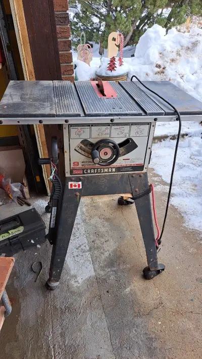 Craftsman 9" power table circular saw., View more