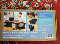 Brand New sealed in box Black Portable Desk Riser