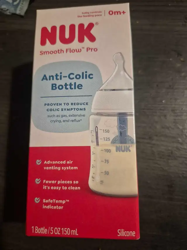 4 NUK Smooth Flow Pro Anti-Colic Bottle 5oz