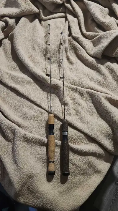 Fenwick Ice Fishing rods. 2pcs. Medium to light action. 2-6lbs. $40 obo.