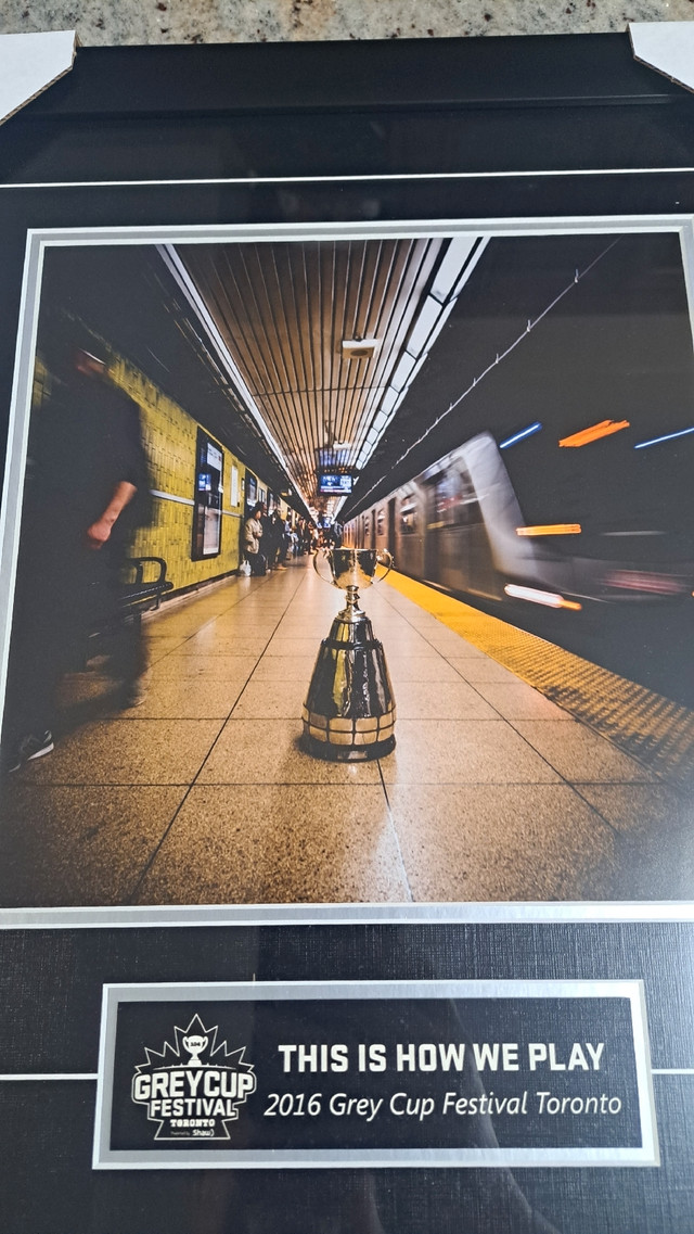 2016 Grey Cup Framed Print in Arts & Collectibles in Oakville / Halton Region - Image 2