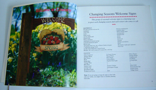Painted Country Wood Craft Projects - Marina Grant - 1993 in Hobbies & Crafts in City of Toronto - Image 4