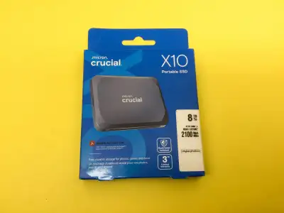 Crucial X10 8TB USB 3.2 USB-C Portable External SSD, View more